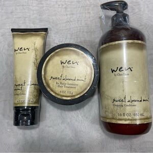 WEN Sweet Almond Mint Hair Care Trio 💇‍♀️High End Products by Chaz Dean ✨